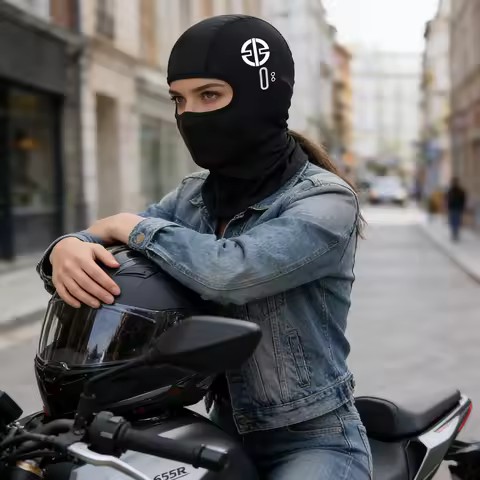 For Kawasaki Ninja H1 H1R H10R H2 H2R H125R Motorcycle Balaclava Summer UV Protection Glasses Face B