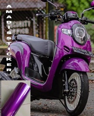 stiker skotlet motor ungu candy metalik scotlite motor ungu candy sticker motor warna ungu