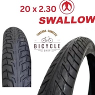 20 x 2.30 Black Original Nylon Bicycle Tire for BMX FAT Bike CITY Bike & 20 Inch Rim Cart Min 35 Max