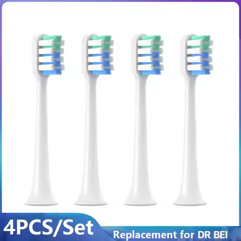 4/6pcs Toothbrushes Head for DR BEI Bet-c01/Dr-Bei C1/C2/S7 Head DuPont Deep Cleaning DuPont Soft Br