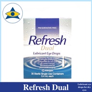 [Allergan] REFRESH / DUAL eye drops (30 vials) for dry eyes