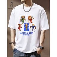 World Cup 2026 Mascots| Y2K FIFA World Cup 2026 Graphic Tee Trendy Style Tshirt