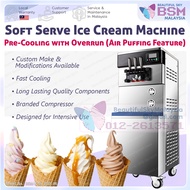 Commercial Soft Serve Ice Cream Maker Machine Aiskrim Softserve Mesin Yoghurt Puff Industrial Standa