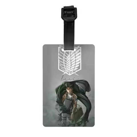 Custom Attackes on Titan Luggage Tags for Suitcases Fashion Baggage Tags Privacy Cover Name ID Card