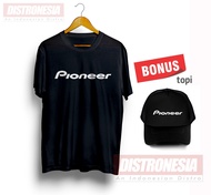Kaos pioneer audio bonus topi hat PIONEER