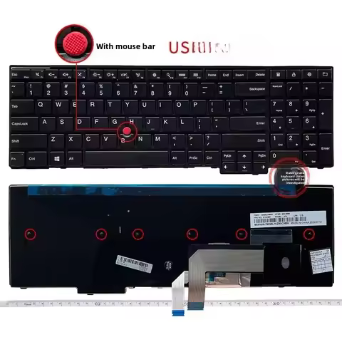 New US Keyboard for IBM Lenovo E531 E540 E540P T550 T540 T540P, W540 W541 W550 W550S P50S L540 L560 