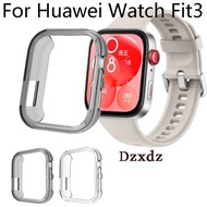 Huawei Watch Fit3 Frame TPU Protective Cover Shell Smart Watch Screen Protector Bumper Accessories for Huawei Watch Fit 3