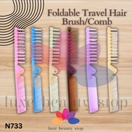 FOLDABLE TRAVEL HAIR BRUSH/COMB Foldable Comb