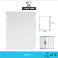 EAGLE Binder Divider A4 1-7 TABS Odner Divider Index / File Divider Index