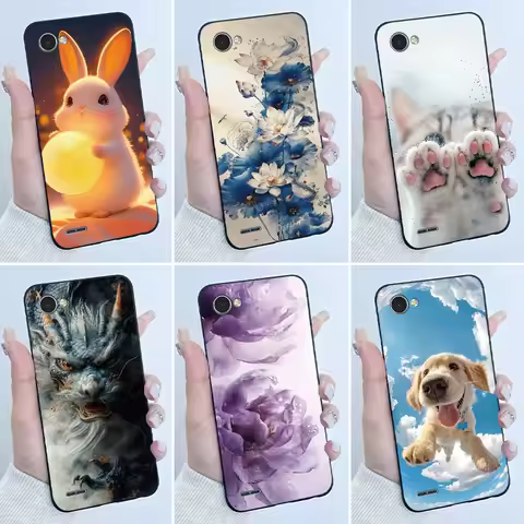 Casing For LG Q6 / Q6 Alpha Q6a / Q6 Plus Q6+ X600 X600K X600S Phone Case Luxury Cute Cool Black Mat