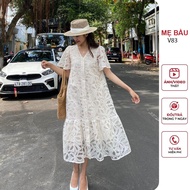 [V83] Summer Party Gourd Dress With Fishtail Style Beautiful 2-Layer Lace Material - Office Gourd Dress Designer Goods