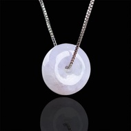 【願‧平安】冰種紫羅蘭平安扣項鍊 | 天然緬甸玉A貨翡翠 | 送禮