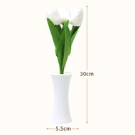 Vimite Sunflower Warm Table Lamp Simulation Flower Pot Green Plant Indoor Living Room Bedroom Bedsid