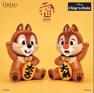 URDU Disney Chip n Dale 招財貓盲盒 啡色
