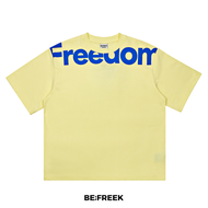 BEFREEK เสื้อยืดสกรีนลาย ABOVE FREEDOM ทรง ORIGINAL สีเหลือง ABOVE FREEDOM ORIGINAL YELLOW T-SHIRT
