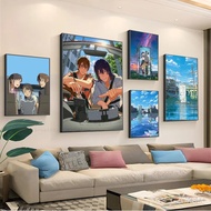 1pc Makoto Shinkai Suzume Poster Stickers Art Wall Murals Decor Game Room Decor Gifts Kawaii HD Pain