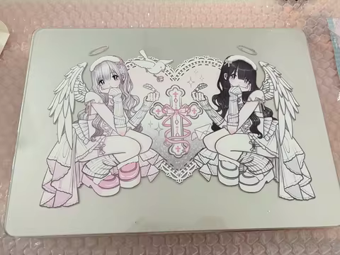 Angel Wings Kawaii Girl Shining Laptop Case For Macbook Air 13.6 M4 M3 M2 Air13.3 A1932 A2179 A2337 