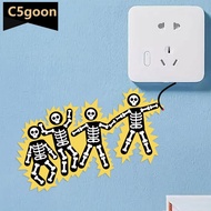 C5GOON Electric Shock Warning Sticker 16x8cm Safety Reminder Wall Decal for Home Office Electrical H