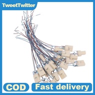 TweetTwitter 10/20Pcs G9 Light Bulb Socket Ceramic Lamp Base Holder Connector Led Halogen Light LED 
