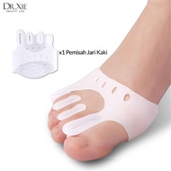 Pemisah Jari Kaki Jempol Pelindung Bantalan Alas Kaki Sepatu Korektor Bunion Valgus / Insole silicon