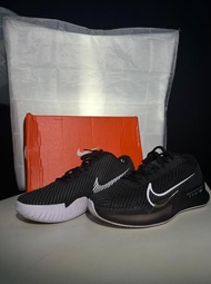 (Second) Sepatu Tennis Wanita Nike Air Zoom Vapor 11 Shoes Tenis Black White - 8/39 Original Best Se