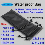 ✿№❂ PCTONIC Waterproof Bag for iPhone Huawei Samsung Selfie Handheld Stick power bank adapter Storage Case 20x8cm 27x10 10x20 15 bag