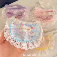 Dog Saliva Bib Bib cat Bib eating Cartoon Super Cute Kitten Pet Clothes Bib Decoration Small Scarf D