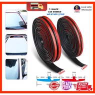 [Car Weather Strip] Front Rear Windshield Sealant Rubber Sticker/ T- Shape Car Rubber Strip