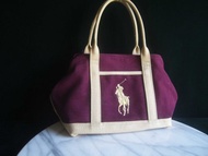 【老時光 OLD-TIME】早期少見二手老包Ralph Lauren帆布包