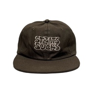 Brown 6 Panel Hat - STATERATS - Rhythm Sucks 6 Panel Cap