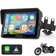 Carpuride W502 Motorcycle GPS Wireless Portable Carplay/Android Auto Waterproof Car Stereo, 5" IPS T