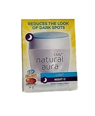 โอเลย์ เนเชอรัล ออร่า ไลท์ไนท์ครีม 50 กรัม Olay Natural Aura Light Night Cream 50g