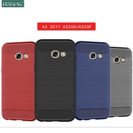 Case for Samsung Galaxy A3 2017 Silicone TPU Shockproof Carbon Cover A3 2017 A320 A320F Funda Ca