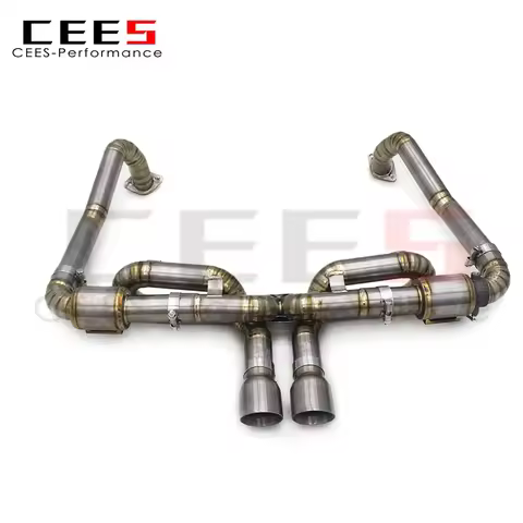 CEES Titanium Catback Exhaust Racing Car Exhaust Pipe for PORSCHE 718 Boxster/Cayman 2.0T 2016-2023