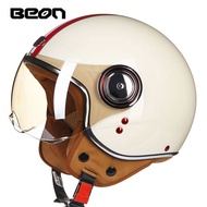 BEON Open Face Scooter Helmets Half Face Motorcycle Helmet Vintage Motorcycle Helmet