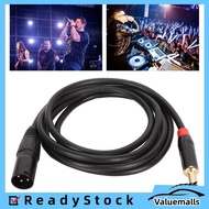 Valuemalls DAUZ 1/4in XLR Male to Cable  6.35mm Flexible Interference Resistant Durable 6.6ft Versat