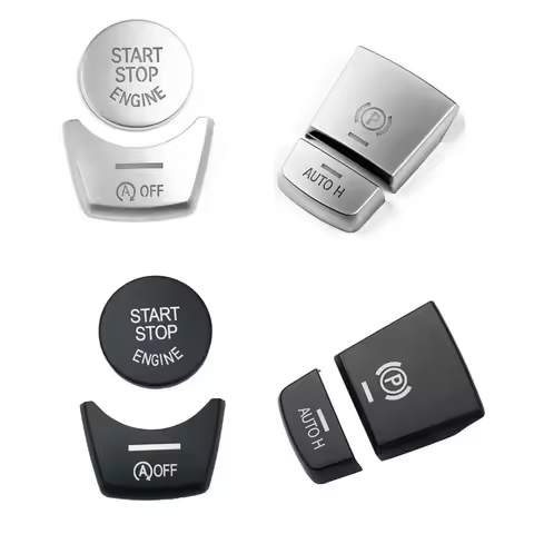 Car Engine Start Stop & Electronic Hand Brake P Button Decoration Cover For BMW F10 F07 F01 X3 F25 X