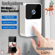 LUCKY Wireless Doorbell, Security System Safe Phone Video Door Bell, Useful Remote Monitoring Smart Visual Doorbell
