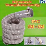 [SDH-HY] PVC Fully Automatic Washing Machine Drain Pipe (1M-5M) Extended Drain Pipe Fitting