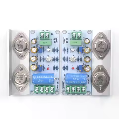 One Pair Assembled HiFi HOOD JLH1969 Stereo Amplifier 10W+10W Class A Amp Board