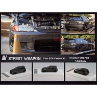 STREET WEAPON 1/64 HONDA CIVIC EG6 FULL CARBON