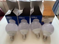 LED light bulbs E27 7W 黃光燈泡4個，長沙灣站交收