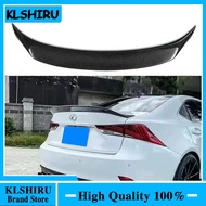 Black/Carbon Fiber Car Rear Trunk Spoiler Lip For LEXUS IS200 IS250 IS350 IS300 2014-2019 AR Style R