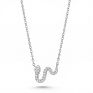 LAURIEL Snake Necklace - S925 Sterling Silver 925 Silver Necklace