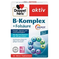 German Doppelherz Double Heart Vitamin B Complex Slow-release Tablets Reduce Metabolism and Suppleme