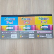 Memo Pad Colour 80gsm 80 sheets