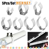 WEY 5Pcs Lamp Tube Clip, Clamp Holders Base Tool Spring Terry Clip,  With Rubber Protection T3/T4/T5