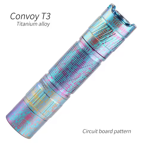 Circuit board pattern Ti Convoy T3 flashlight ,high CRI, AA 14500 flashlight,XPG2 219B 219C LH351D 5