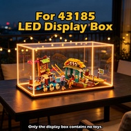 LED Acrylic Display Case for 43185 Boun's Boat丨Dustproof Display Box with RF Remote & Type-C