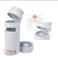 Myelement Pill Box with Pill Crusher and Pill Cutter Portable Daily Pill Box Organizer